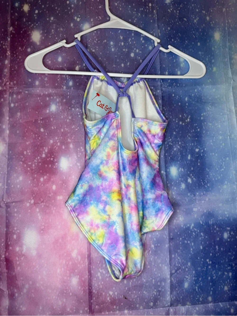 New cat & Jack tie dye swimsuit one piece